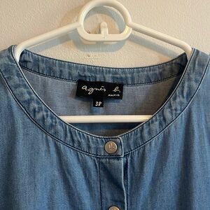 Agnes B short sleeve jean dress